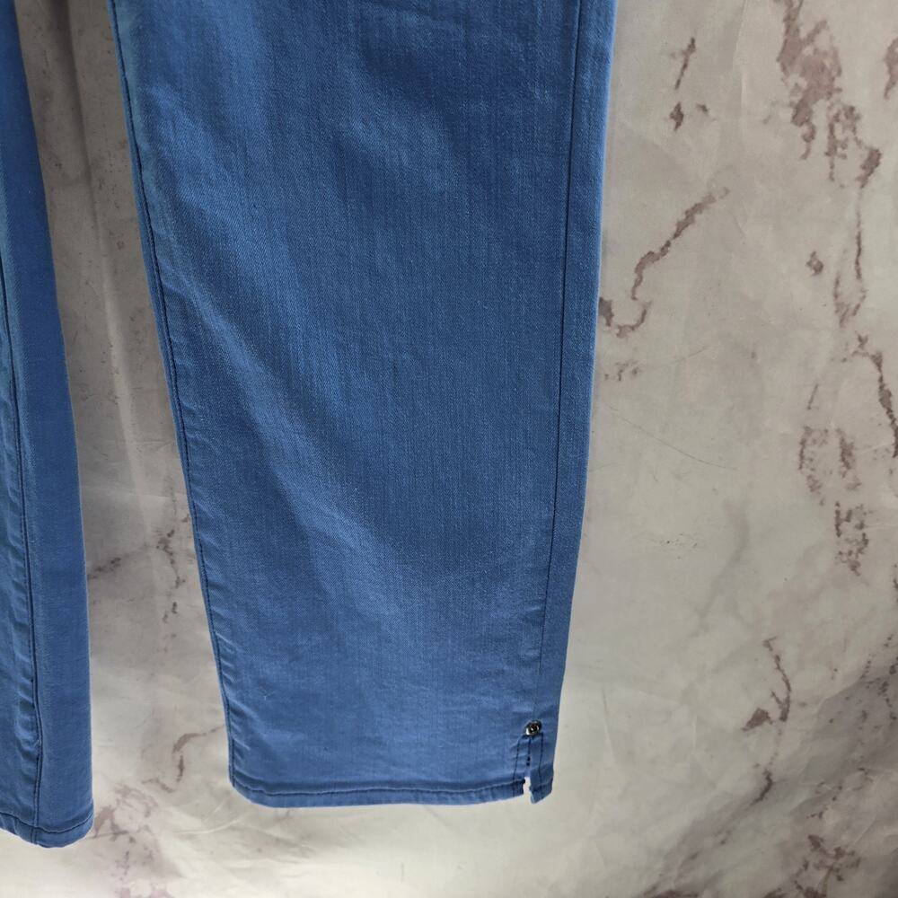 NYDJ Jeans Womens 8 Blue Crop Short Sheri Slim Colored High Rise Denim Daughters - Picture 4 of 13